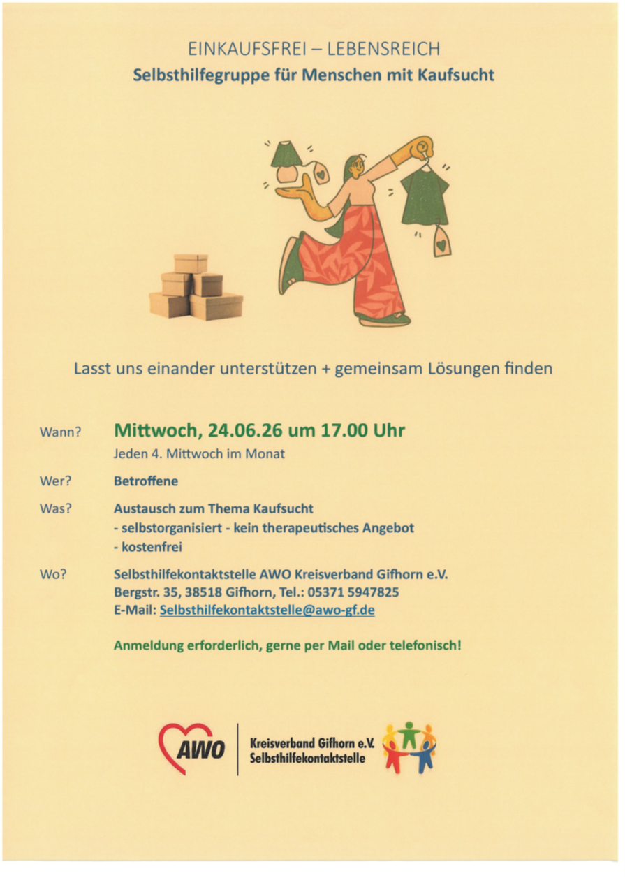 2026 06 24Ankundigung Gruppentreffen Kaufsucht